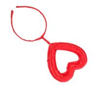 FUTUREORYY Diadema de Corazón Roja para Fiesta y San Valentín Accesorio Ligero para Peinados Románticos Tocado Decorativo para Bodas y Cumpleaños Diadema de Moda Única y Cómoda