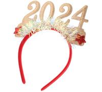 FUTUREORYY Diadema de Lentejuelas Ligera para Fiesta de Fin de Año Tocado Unisex con Diseño Brillante para Decoración y Accesorios de Cabello Festivos