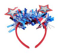 FUTUREORYY Diadema Patriótica Del 4 De Julio Estrellas, Accesorio Cabello De Talla Única, Material Ligero y Resistente Para Fiestas y Celebraciones