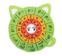 FUTUREORYY Educativo para Tarjetas Didácticas y Círculo de Kit Completo Teoría Musical para Principiantes Piano Herramientas Didácticas para Reconocimiento de Notas y Ritmo