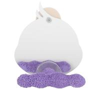 FUTUREORYY Espejo para Pájaros con Percha T en Color Morado, Soporte Plástico Interactivo para Jaulas de Loros, Periquitos y Cacatúas, Accesorio para Juego y Mejora Social en Jaulas de Aves