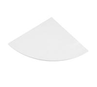 FUTUREORYY Estantería Esquinera de Pared Triangular Blanca Soporte de Almacenamiento para Cocina Dormitorio y Baño Estante Resistente para Objetos Decorativos y Útiles