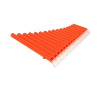 FUTUREORYY Flauta de Pan 16 Tubos de Abs para Principiantes en Clave C Naranja Incluye Libro de Música y Bolsa de Almacenamiento, Instrumento Musical Tradicional