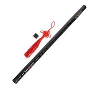 FUTUREORYY Flauta Negra de Bambú para Principiantes con Agujeros Profesionales, Portátil y Decorada con Caracteres Chinos, Instrumento Musical Tradicional para Niños y Adultos