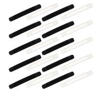 FUTUREORYY Fundas Antideslizantes para Patillas de Gafas de Silicona Suave 50 Pares 25 Negras y 25 Blancas Protectores para Orejas Cómodos y Resistentes Compatibles Monturas Variadas
