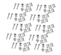 FUTUREORYY Hebillas Metálicas para Cuerdas Guitarra Eléctrica, 10 Unidades, Accesorio para Clavijero, Bloqueo de Cabeza, Piezas para Afinación y Mantenimiento, Uso en Cabezal de Guitarra