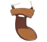 FUTUREORYY Hombrera para Violín 4/4 y 3/4 Soporte Ajustable y Acolchado Ecológico Color Café para Profesionales en Conciertos y Ensayos