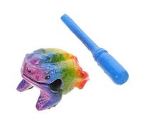 FUTUREORYY Instrumento Musical De Percusión De Madera Forma De Rana Educativo Para Niño Niña y Para Fomentar La Creatividad Musical y Decoración Colorida El Hogar