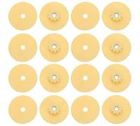 FUTUREORYY Juego de 10 Tuercas M6 y Arandelas Amarillas para Jaulas de Pájaros, Accesorios de Fijación para Perchas y Soportes, Herrajes Resistentes para Jaulas de Loros y Pájaros