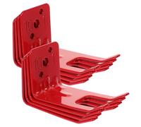 FUTUREORYY Juego De 8 Soporte Revisión de y para Incendios de Hierro Extintor Rojo Plástico, Diseño Minimalista Colocación Rápida Sencilla Juego Adecuado para Supermercados y Escaleras
