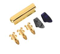 FUTUREORYY Juego de Slides de Guitarra de Metal Plateado para Dedos Pequeños, Deslizador Cilíndrico Cómodo para Guitarra Acústica, Eléctrica, Accesorio Portátil para Técnica Slide