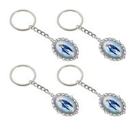 FUTUREORYY Llavero Cristiano Virgen María 4 Piezas Aleación Metal Colgante Recuerdo Bautizo para Invitados Decoración Bolso Mochila Obsequio Religioso Católico Mujer Hombre