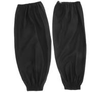 FUTUREORYY Manguitos Protectores de Antebrazo Resistentes al Aceite Impermeables y Elásticos de PU Negro Mate Mangas Largas para Tareas Casa Cocina y Trabajo Industrial 1 Par