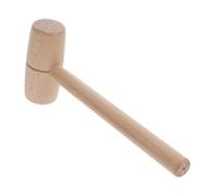 FUTUREORYY Mazo de Madera de Haya para Tallar Madera y Bricolaje, Cabezal Redondo Protector, Martillo Pequeño Multiusos para Carpintería y Manualidades, Set 1 Unidad, Uso Profesional