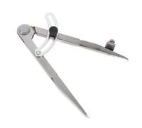 FUTUREORYY Medidor de Trazado Portátil para Cuero 150 Mm Alas y Soporte para Lápiz, Calibrador Espaciador Metálico para Costura Manual y Marcado en Muebles, Herramienta Práctica