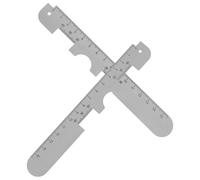 FUTUREORYY Medidor Portátil de Distancia Doble de Aluminio Pupilar Escala Regla de Alta Precisión Medición para Gafas Óptica y Uso Profesional