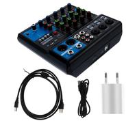 FUTUREORYY Mesa Mezclas Inalámbrica Canales para Ordenador Consola Audio USB Mezcla Compatible con Transmisión y Enseñanza Online Alimentación Múltiple Sonido Estéreo Saturado Uso Doméstico