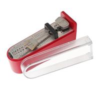 FUTUREORYY Metrónomo Mecánico Mini Rojo para Piano Guitarra Violín, Metrónomo de Bolsillo de Alta Precisión Campana para Práctica Musical y Exámenes, Accesorio Portátil para Músicos