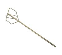 FUTUREORYY Mezcladora de Pintura para Taladro Varilla Agitadora Cuadrada Accesorio de Acero Robusto Herramienta Eléctrica para Mezclar Cemento Yeso y Pintura en Construcción