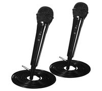 FUTUREORYY Micrófono Dinámico Cable 2 Piezas 2 Metros Jack 6,5 Mm para Karaoke y Transmisión Micrófono Vocal para Casa Teléfono y Amplificador Portátil para Canto