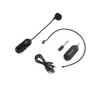 FUTUREORYY Micrófono Inalámbrico UHF 720-820mhz para Profesores y Artistas, Ligero Batería Integrada de 500mah, Auriculares Abs Negro para Enseñanza y Presentaciones