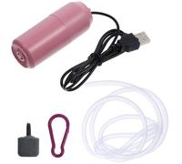FUTUREORYY Mini Bomba de Aire para Acuario USB Pequeña y Portátil Burbujeador Estable con Gran Volumen de Oxígeno Ligera y Fácil de Instalar para Tanques de Peces Color Color Aleatorio