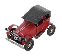 FUTUREORYY Modelo de Coche Vintage de Hierro Rojo Coleccionable y Nostálgico para Decoración Retro en Estantería de Oficina y Temas de Autos Clásicos