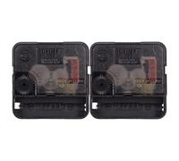 FUTUREORYY Motor de Reloj de Pared Silencioso 2 Piezas Movimiento de Cuarzo Preciso para Proyectos DIY en Escuela Hogar y Oficina