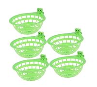 FUTUREORYY Nido De Loro Hueco Plástico Verde 5 Piezas para Cría y Descanso De Aves Pequeñas Suministros para Loros y Pájaros Domésticos