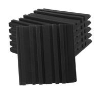 FUTUREORYY Paneles Acústicos Para Paredes De Espuma Insonorizante Autoadhesivos 6 Piezas 30x30x2,5 Cm Color Negro Alta Densidad Para Acústico Estudios, Ktv y Grabación