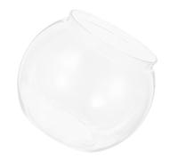 FUTUREORYY Pecera Portátil Transparente de Plástico para Escritorio Acuario Pequeño y para Peces Betta Tanque Compacto para Oficina y