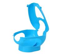 FUTUREORYY Pigeon Injection Holder Fijo de Plástico Azul para con Diseño Hueco Soporte Práctico para Alimentación y Medicación de Aves