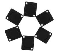 FUTUREORYY Placas Ciegas Metálicas Para Montaje En Panel Xlr, 6 Unidades, Tapa Antipolvo Para Conector De Chasis De Altavoz, Accesorio Para Equipos De Audio En Rack De Grabación Profesional