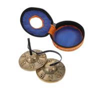 FUTUREORYY Platillos Nepalíes de Cobre para Meditación Instrumento de Percusión Religioso con Sonido Claro y Duradero Campanas Tingsha para Rituales y Música Zen
