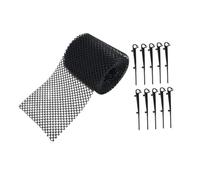 FUTUREORYY Protector Canalón Plástico con Antihojas Duradera Resistente Calor para Jardín y Hogar Filtro Cubre Canalones Bajantes Práctico Clavos