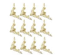 FUTUREORYY Protector de Esquinas de Metal Dorado para Libros y Álbumes, Juego de 20 Piezas, Funda Decorativa Retro Resistente y Decorativa para Álbumes de Recortes y Cuadernos