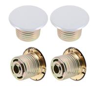 FUTUREORYY Protector de Rociadores contra Incendios Oculto de Color Claro 8,5 Cm, Placa Metálica Decorativa para Techo, 4 Unidades, Resistente a Altas Temperaturas, para Uso