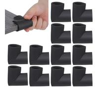 FUTUREORYY Protectores de Bordes para Muebles en Espuma, 12 Unidades en Forma de U, para Mudanzas y Reorganización, Color Neutro para Cualquier Decoración