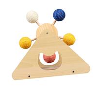 FUTUREORYY Rascador De Gato De Madera con Juguete De Pelota Juguete para Mascotas para Desestresar y Muebles Pequeño Color Aleatorio
