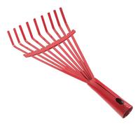 FUTUREORYY Rastrillo de Jardín de Acero al Carbono de Alta Resistencia Herramienta Ligera y Compacta para Limpiar Hierbas y Restos para Césped Flores y Huertos Duradero y Práctico para