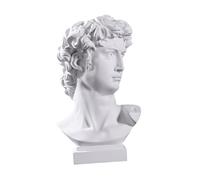 FUTUREORYY Resina Florero Artístico David para Escritorio Organizador de Pinceles Cosméticos y Decoración de Hogar Figura Escultórica Decorativa Multifuncional para Oficina y Estudio