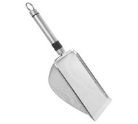 FUTUREORYY Scooper De Metal para Gato De Acero Inoxidable Rejilla Fina para Filtrar Desechos Herramienta Duradera y Portátil para Limpiar La Caja Tu Mascota