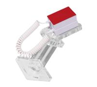 FUTUREORYY Soporte Acrílico Antirrobo para Teléfono con Cadena de Seguridad Giratorio para Escritorio Soporte Transparente para Exhibición y Carga Fácil