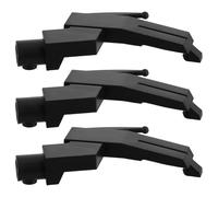 FUTUREORYY Soporte para Cartuchos Fonográficos de Vinilo 3 Piezas Negro, Rack para Aguja de Fonógrafo Compatible Tocadiscos Clásicos y Modernos, Organizador Antidesgaste para