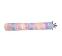 FUTUREORYY Soporte para con Cuerda de Algodón Colorida de Natural para Jaulas Percha y Decorativa para Aves Domésticas Diarias