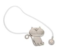 FUTUREORYY Sujetadores Magnéticos para Cortinas de Metal Diseño de Gato Abrazaderas Resistentes sin Perforación para Sala y Dormitorio Accesorios Decorativos para Cortinas en Hogar y Hotel