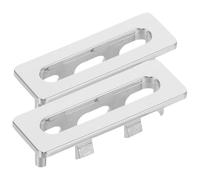 FUTUREORYY Tapa de Rebose para Lavabo 2 Piezas de Plástico Blanco, Anillo para Desbordamiento de Fregadero, Cubierta para Orificio de Lavabo, Accesorio para Baño y Cocina, Fácil Instalación