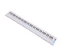 FUTUREORYY Tarjeta de Práctica para Piano Portátil de 88 Teclas, Papel de Simulación de Dedos, Guía de Digitación y Teclado, Tabla de Notas para Principiantes en Teclados Electrónicos