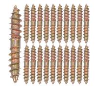 FUTUREORYY Tornillos Autorroscantes de Doble Extremo M5x30 100 Pcs Tornillos Metálicos para Muebles Recubrimiento de Zinc Fijación Rápida para Herrajes de Armarios y Carpintería