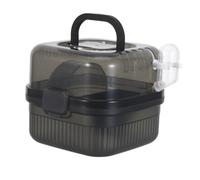 FUTUREORYY Transportín Portátil para Hámster con Doble Capa Ventilada Jaula Compacta para Viaje y Transporte de Hurones Ratas y Cobayas Maleta Ergonómica Fácil de Limpiar